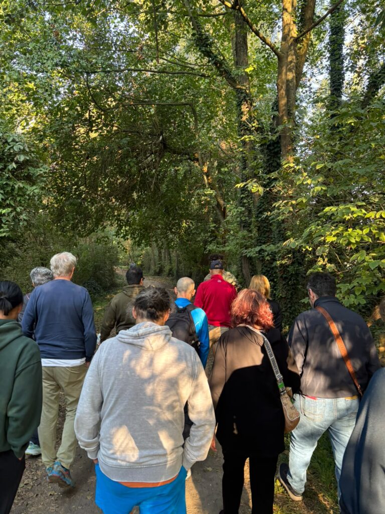 Il gruppo nel bosco del Parco della Vernavola