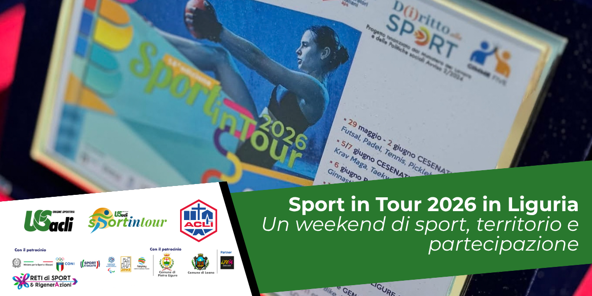 Sport in Tour 2026 in Liguria: un weekend di sport, territorio e partecipazione